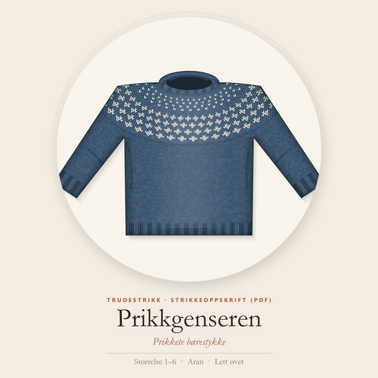 Prikkgenseren – strikkeoppskrift (PDF)